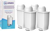 AllSpares Waterfilter (4x) geschikt voor o.a. Philips / Saeco koffiemachines vervangingsfilter voor BRITA Intenza+ en Philips / Saeco CA6702