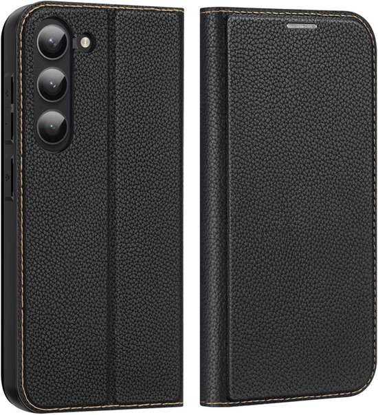 Geschikt voor Dux Ducis Skin X2 Samsung Galaxy S23 Book Case Hoesje Zwart