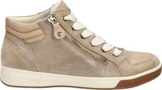 Ara 1244499 - VeterlaarzenHoge sneakersDames sneakersDames veterschoenenHalf-hoge schoenen - Kleur: Taupe - Maat: 37.5