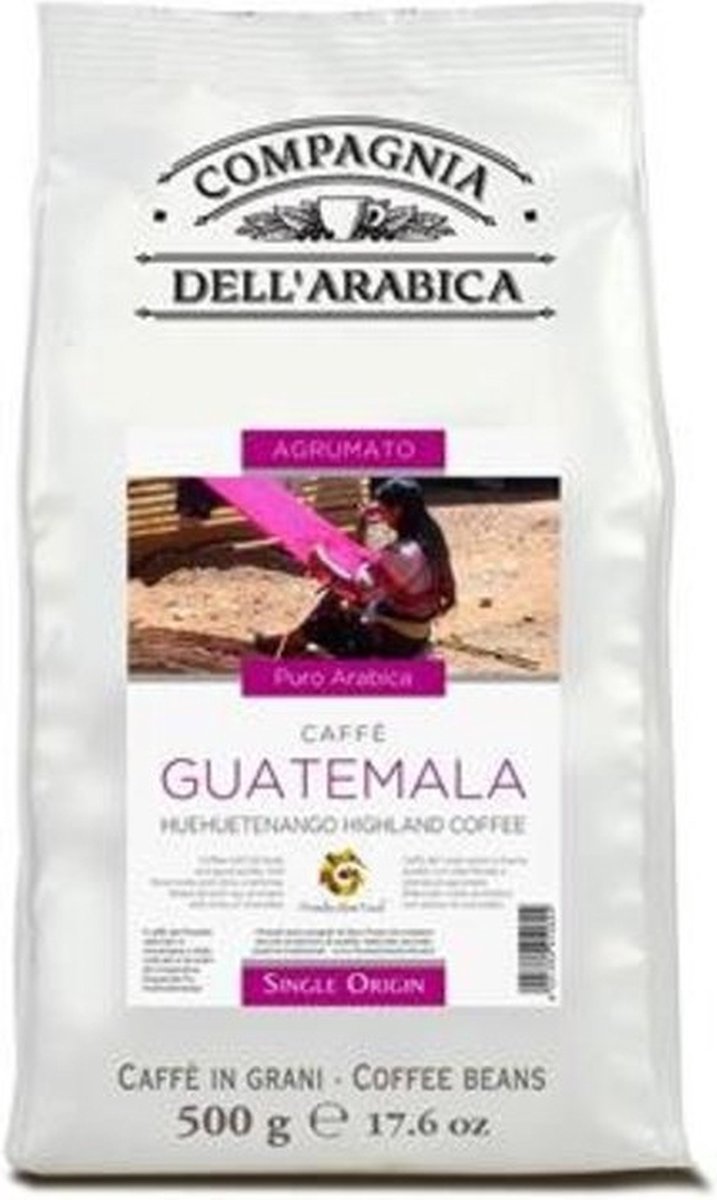 Compagnia dell'Arabica - Italiaanse koffie-Guatemala Huehuetenango Highland 'Single Origin' koffiebonen 500 gram