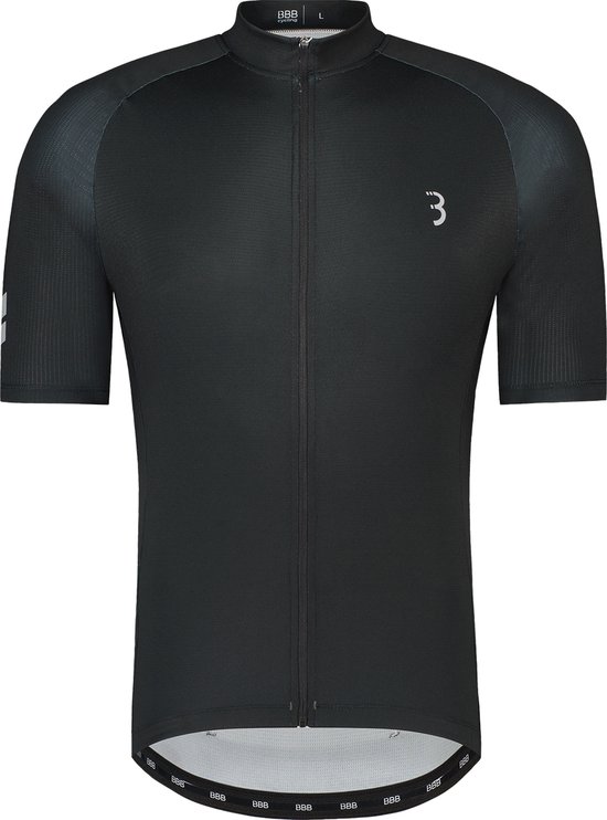 BBB Cycling ConvertFit ECO Fietsshirt Heren - Korte Mouwen - Duurzaam Wielershirt - Fietskleding Heren - Zwart - Maat XL - BBW-410