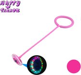 Happy Trendz® Danse Wheel Ole swing Rose Jumping - Group - Rope Ball Colorful Single Skip Swing Ball Jouets Fun Skip Rope Ball - Groot et avec lumière LED - 64 cm au total - Jeux de plein air - Jouets de plein air
