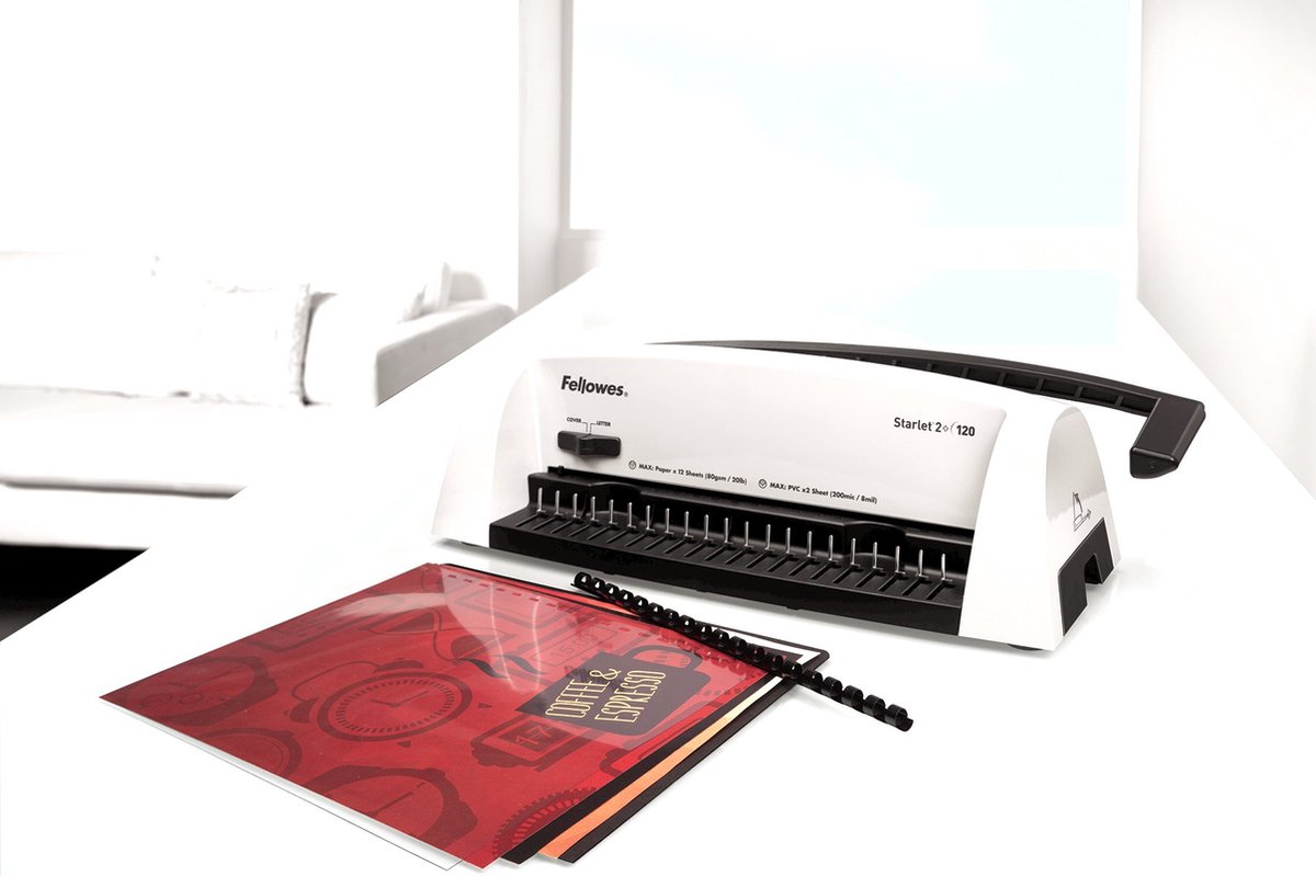 Fellowes Inbindmachine Starlet 2+ - Plastic Bindruggen thumbnail 3