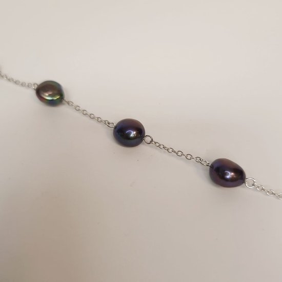 Bracelet - bracelet en argent - perles d'eau douce - 925 dz - femme - vente