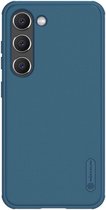 Geschikt voor Nillkin Samsung Galaxy S23 Super Frosted Shield Hoesje Blauw