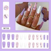 Dazori-plaknagels-kunstnagels-press on-nep nagels-24tips-W156