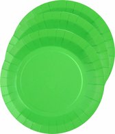 Santex Feest/verjaardag borden set - 40x stuks - groen - 17 cm en 22 cm