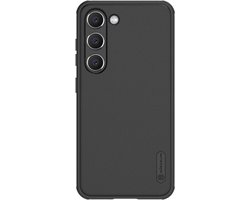Geschikt voor Nillkin Samsung Galaxy S23 Super Frosted Shield Hoesje Zwart