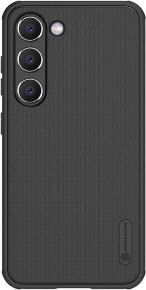 Geschikt voor Nillkin Samsung Galaxy S23 Super Frosted Shield Hoesje Zwart