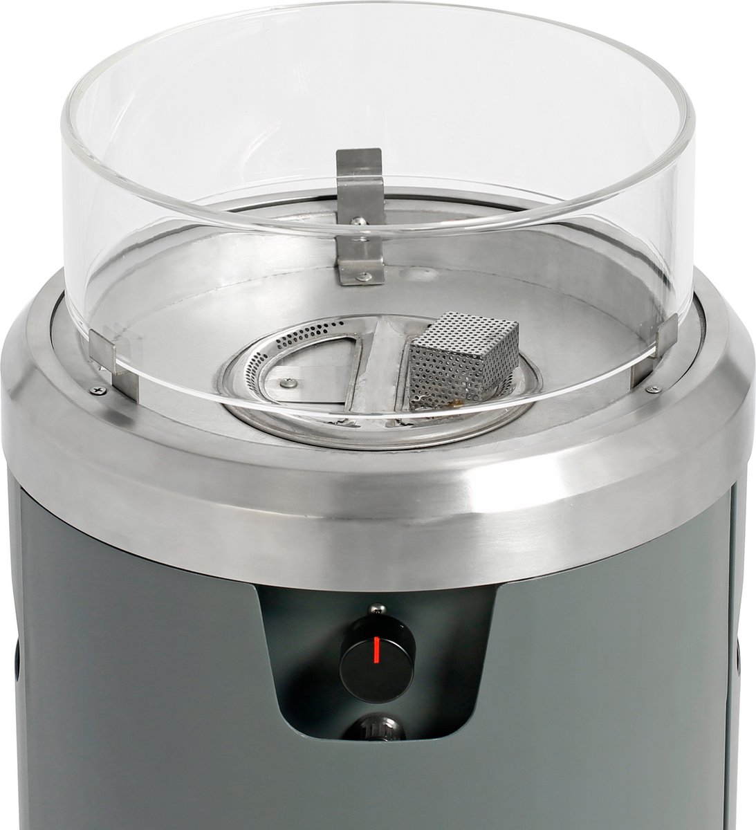 BUSCHBECK FARO Lounge Terrasverwarmer 7.5 kW – Mat Grijs Incl. gasdrukregelaar 50 mbar, gasslang 50 cm, lavastenen en afdekhoes – foto 3