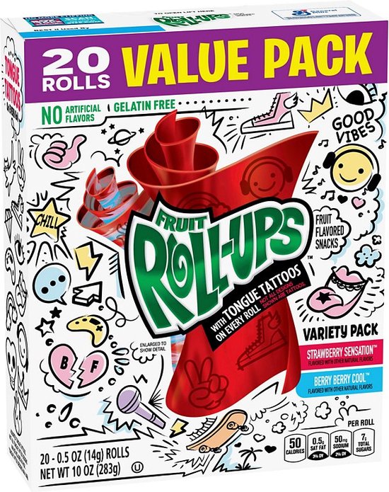 Betty Crocker Betty Crocker Fruit Roll Up Variety Pack 1x10pkx141g