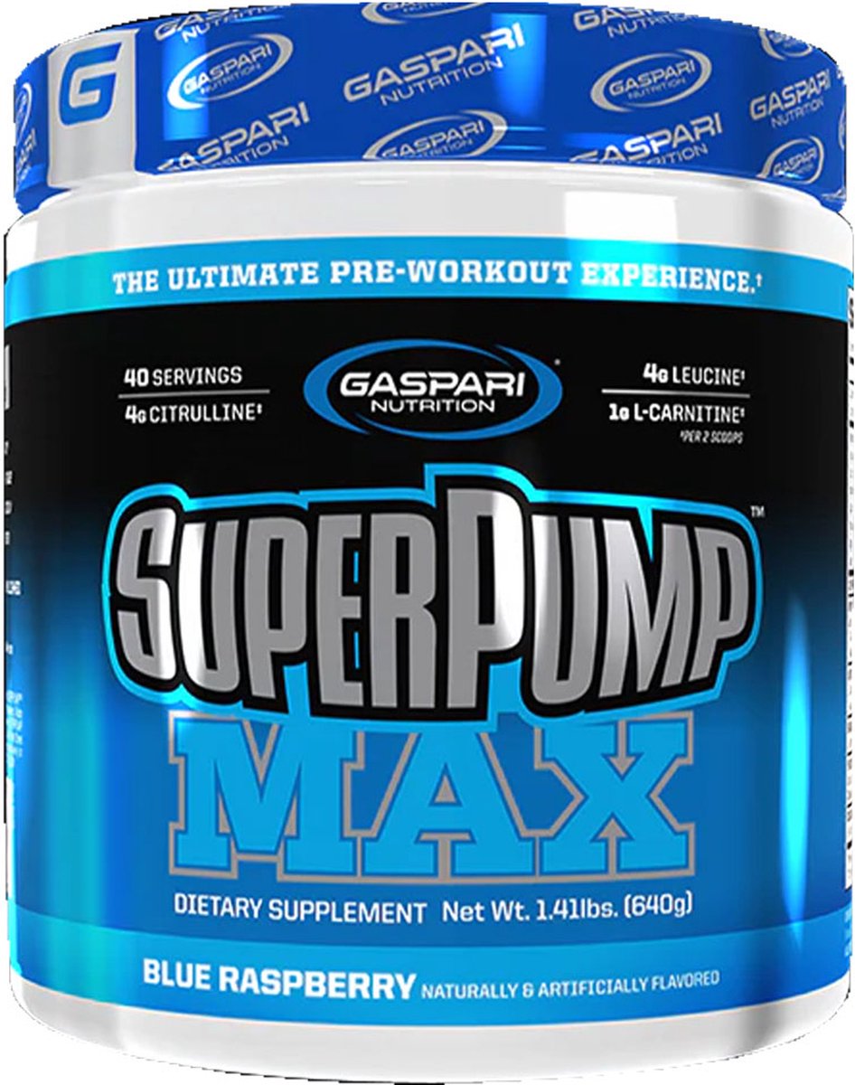 Gaspari nutrition SuperPump Max - 640 gram - Blue Raspberry