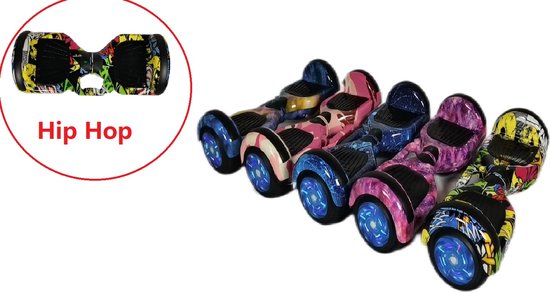 Hoverboard -6,5 inch -hoverboards voor kinderen en tieners-Hoverboards met Bluetooth - LED-licht met krachtige motor -Cadeau voor kinderen-Hiphop