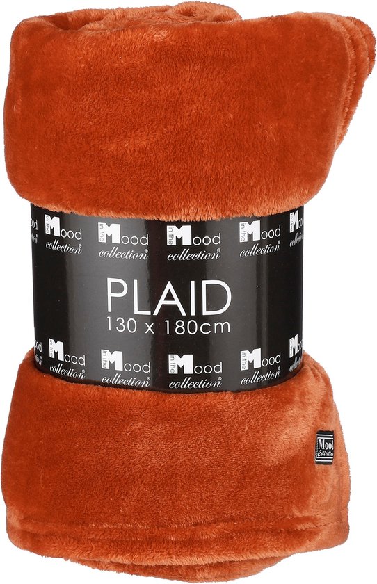 Plaid polaire Famke In The Mood Collection - L180 x l130 cm - Terra