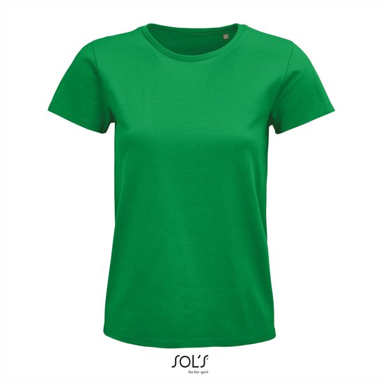 SOL'S - Pioneer T-Shirt dames - Groen - 100% Biologisch Katoen - L