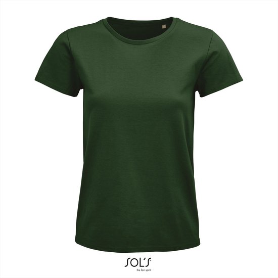 SOL'S - Pioneer T-Shirt dames - Donkergroen - 100% Biologisch Katoen - XXL