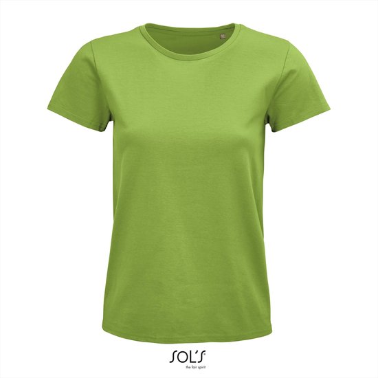 SOL'S - Pioneer T-Shirt dames - Lichtgroen - 100% Biologisch Katoen - XL
