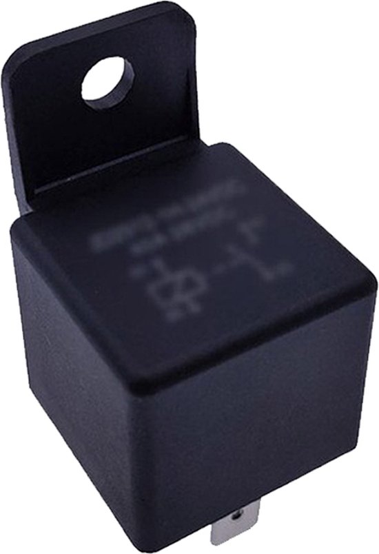 Aiqeer 5 Stuks 5 Pin Auto Relais, 12V 40A SPDT Automotive Relais met Metalen Montagebeugel (Zwart