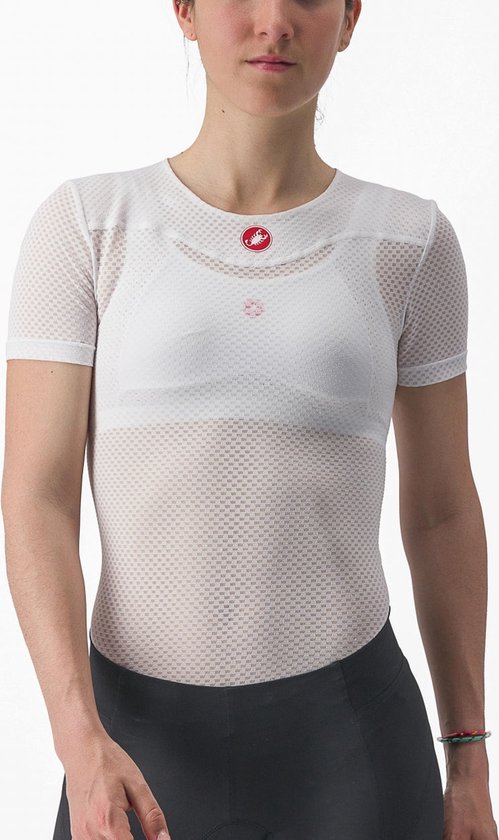 Castelli Pro Issue 2 SS  Fietsshirt -  - Vrouwen - wit/rood