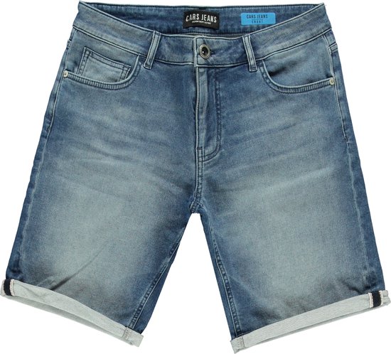 Cars Jeans CARDIFF Short SW Den.Stw Used Heren Jeans - Stone Used - Maat S
