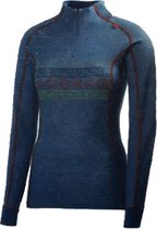 Helly Hansen - Warm Freeze 1/2 Zip - Thermoshirt - Dames - Blauw - Maat XS