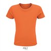 SOL'S - Crusader Kinder T-shirt - Oranje- 100% Biologisch Katoen - 122-128