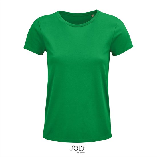 SOL'S - Crusader T-shirt dames - Groen - 100% Biologisch katoen - XL