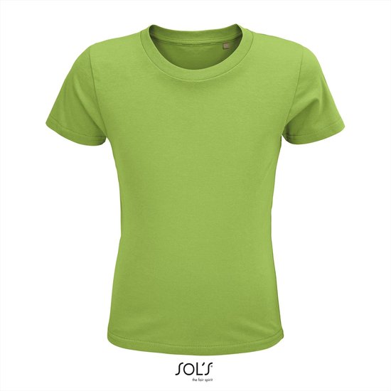 SOL'S - Crusader Kinder T-shirt - Lichtgroen - 100% Biologisch Katoen - 134-140