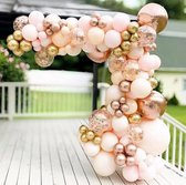 Arche de ballons - Or rose - BIEK20 - 154 ballons - avec crochets - Décoration de fête - Décoration de fête - Ballon - Anniversaire - Mariage - Arche de ballons - Baby Shower