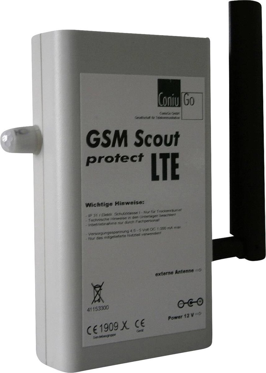 ConiuGo ConiuGo GSM Scout Protect LTE GSM module 12 V/DC Functie (GSM): alarmerend