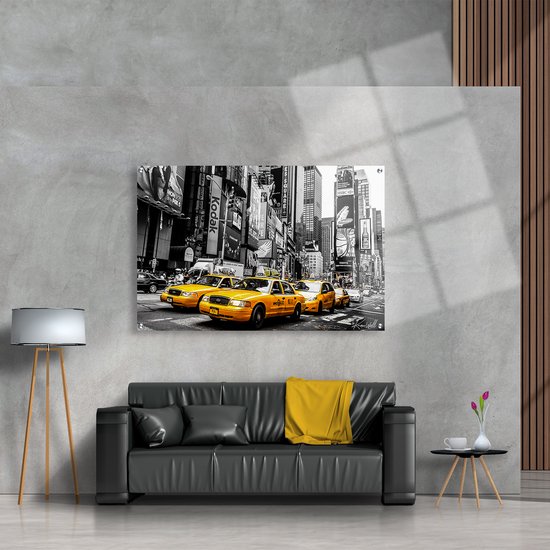 Luxe Plexiglas Schilderij Cabs |60x40 | Woonkamer | Slaapkamer | Kantoor | Muziek | Design | Art | Modern | ** 5MM DIK**