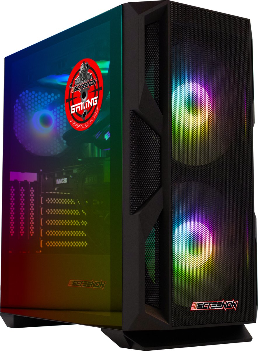 ScreenON - Extreme Edition - Ryzen 5 7600X - 2TB NVMe SSD - 32GB RAM - RTX 4070Ti - Waterkoeling - GamePC.EXT-X10025 - WiFi - Bluetooth