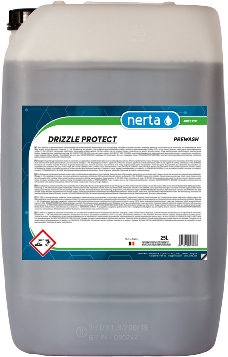 Nerta Drizzle protect - autoshampoo met wax - snow foam - auto wax - 5 liter