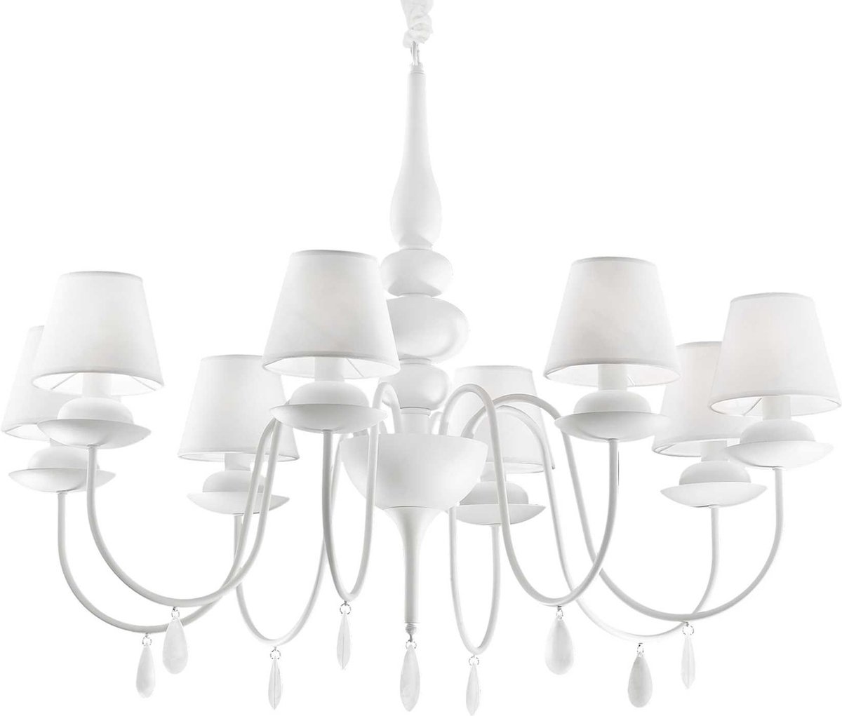 Ideal Your Lux - Hanglamp Modern - Metaal - E14 - Voor Binnen - Lamp - Lampen - Woonkamer - Eetkamer - Slaapkamer - Wit