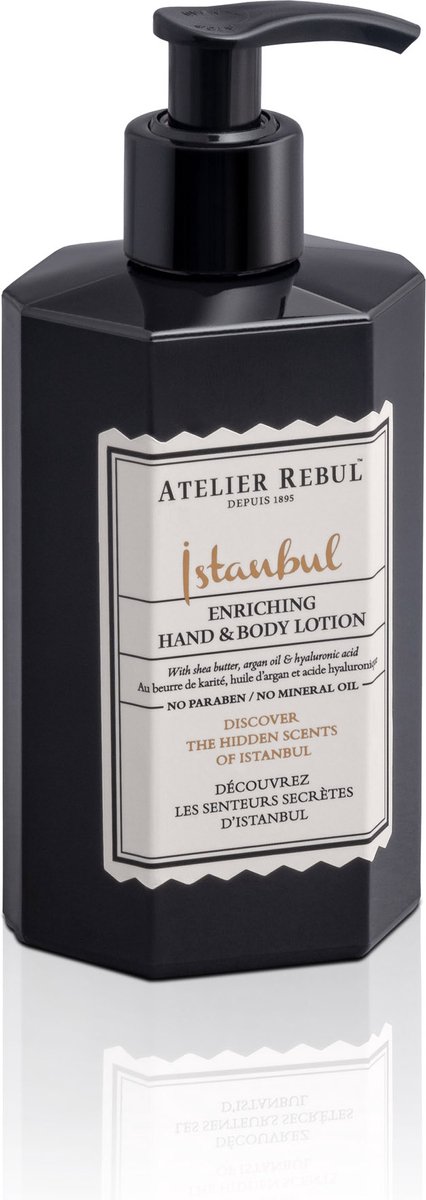 Istanbul Hand & Body Lotion Atelier Rebul (250ml) - Natuurlijk - Kruidige Geur - Voor Alle Huidtypes -