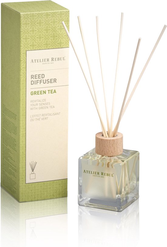 Atelier Rebul Bâtonnets parfumés au thé vert - 120 ml - Frais
