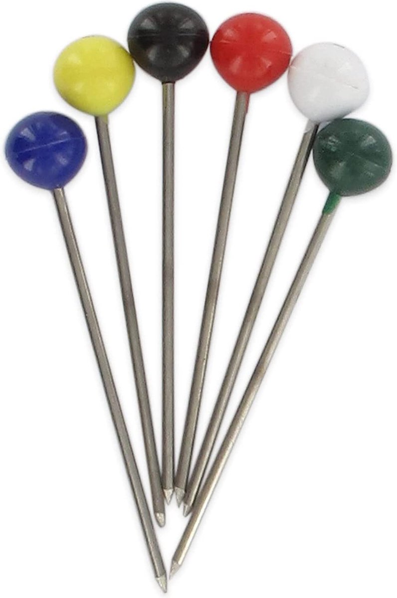 spiesen, met kleuren, roestvrij staal, grijs, 17 x 8 x 1,2 cm, 6 stuks