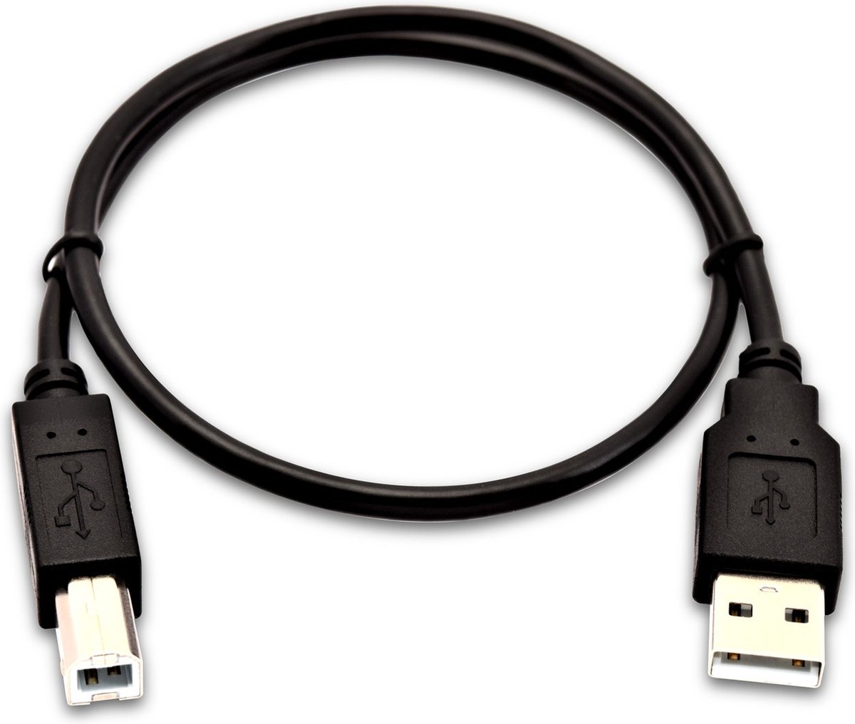 USB A to USB B Cable V7 V7USB2AB-50C-1E Black