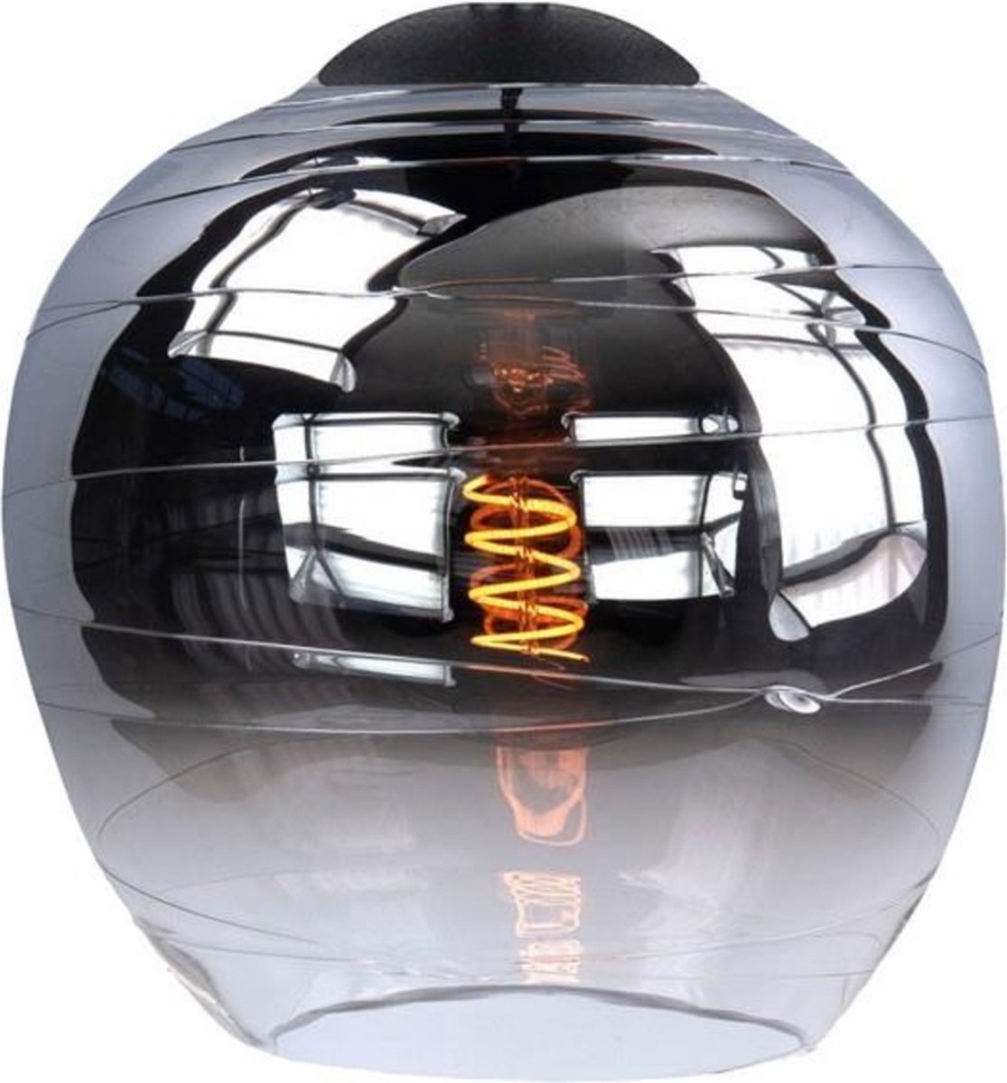 Highlight | Glazen lampenkap 26cm | Semi smoked | Apple