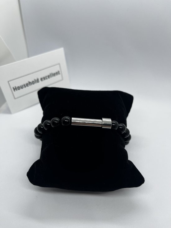 Minicremation Kruis Crematie Urn Armband voor As Echt Leer Memorial As Sieraden Urn Armbanden Medaillon Aandenken Armband voor Mannen, 24cm/9.44in, Roestvrij staal, Geen edelsteen