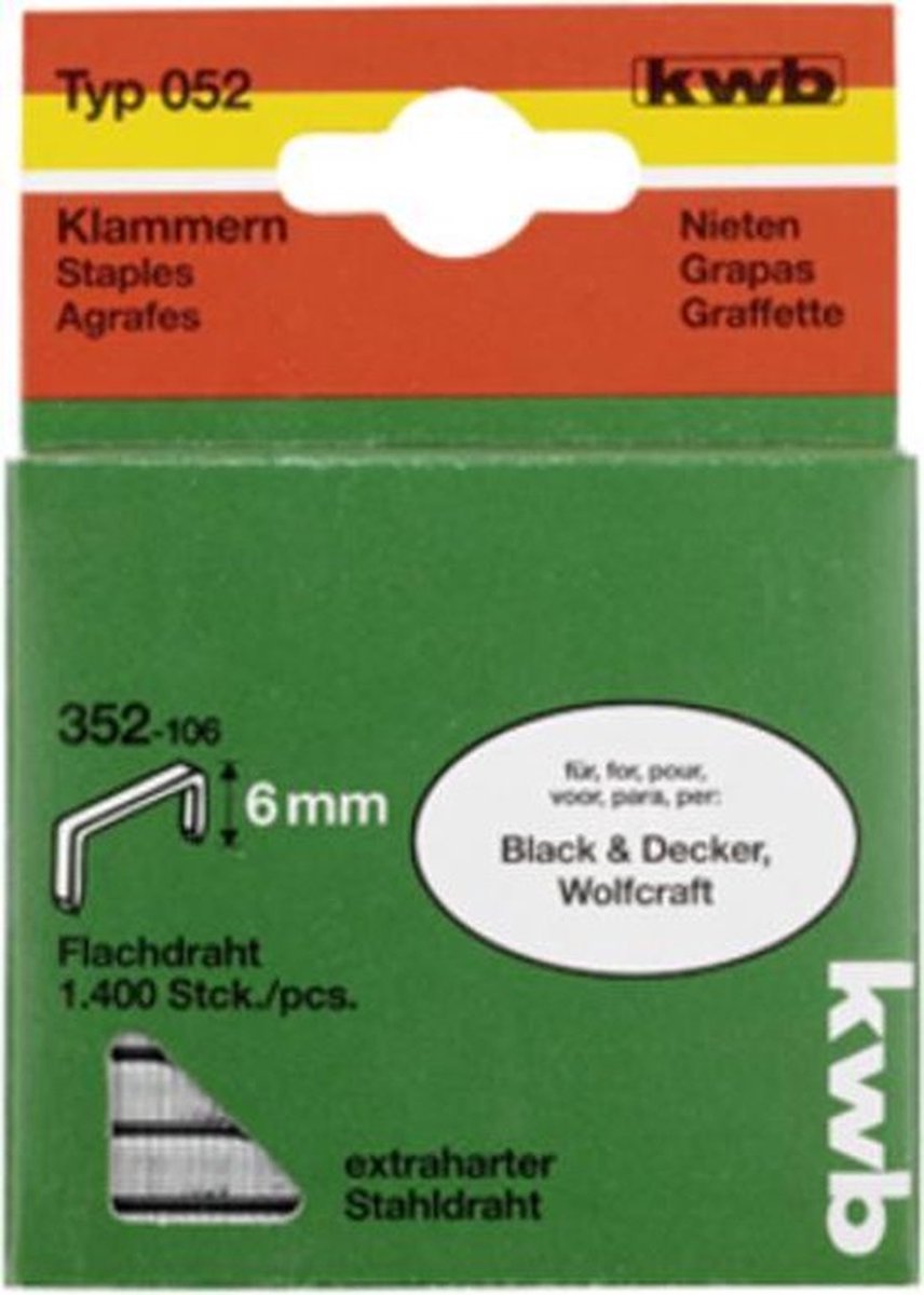 KWB Nieten 10,6x14 mm Type 058 - 1000 stuks