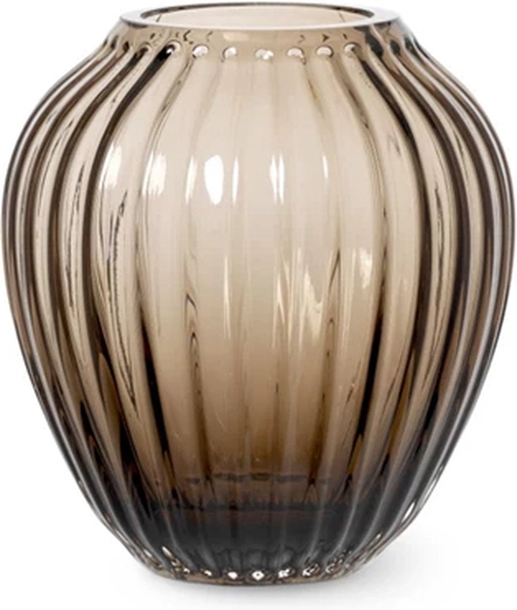 Kähler Hammershoi vaas H14cm glas walnut