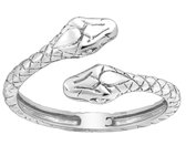 Joie|S - Bague serpent en argent - réglable (taille : voir description) - anneau d'extension - type 7