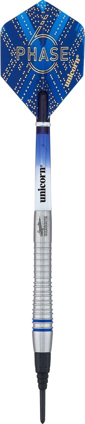 Unicorn - WC Gary Anderson Phase 6 - 70% Tungstène - 18 grammes - Fléchettes Softtip
