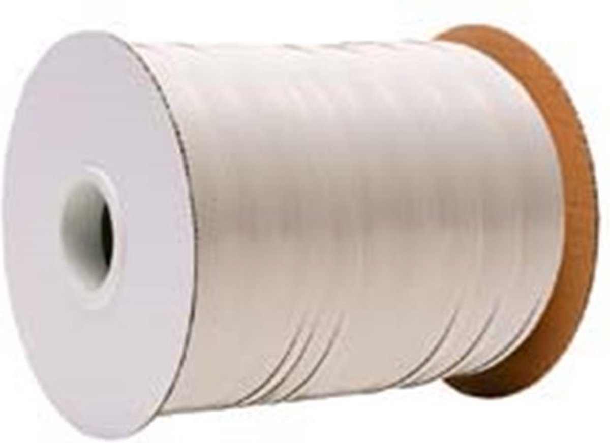 Glasband 9X4Mm Pe Super Wit Rol 100M