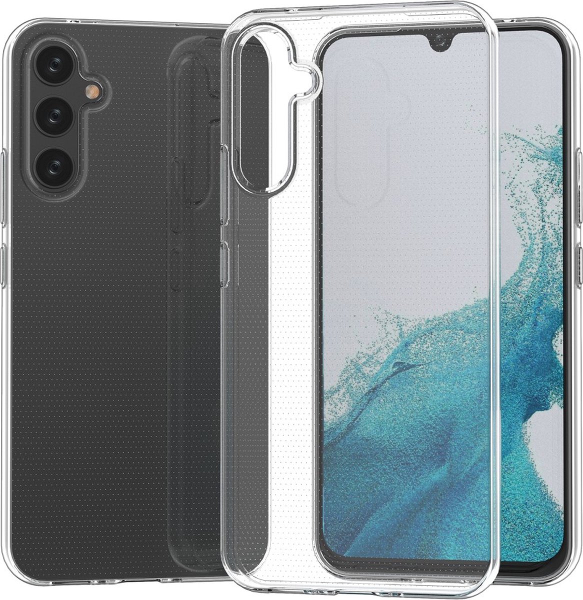 Back Cover voor TPU Back Cover Hoesje voor de Samsung Galaxy A34 Transparant