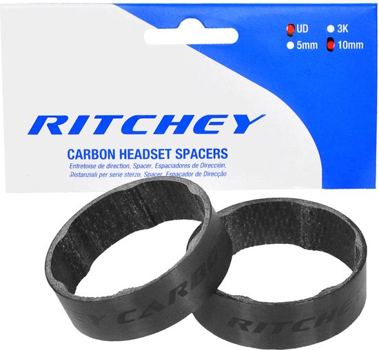 Ritchey - wcs spacer set carbon ud mat 10mm 2 stuks
