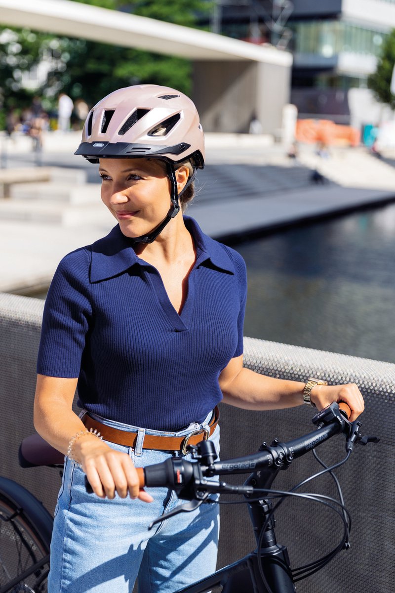 ABUS Pedelec 2.0 Fietshelm – Champagne gold – Maat M (52-57 cm) NTA gekeurd – Geschikt voor high speed e-bikes en snorfietsen