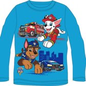 Paw Patrol Chase Marshall - Kinder T-shirt - Lange Mouw - Bovenstuk - Maat 98-128 CM - Kindermode Paw Patrol Nickelodeon T-Shirts