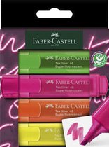 Faber-Castell tekstmarkers - neon - 4 stuks - FC-254600